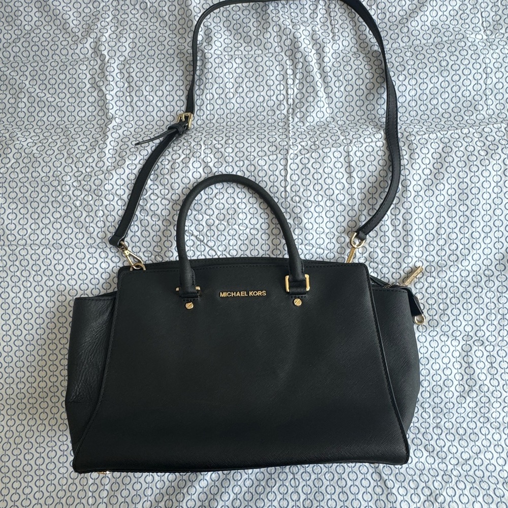 Michael Kors Black Satchel Bag